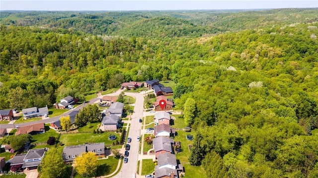 128 E Circle Dr, Weirton, WV 26062 - aerial perspective of suburban area featuring a forest