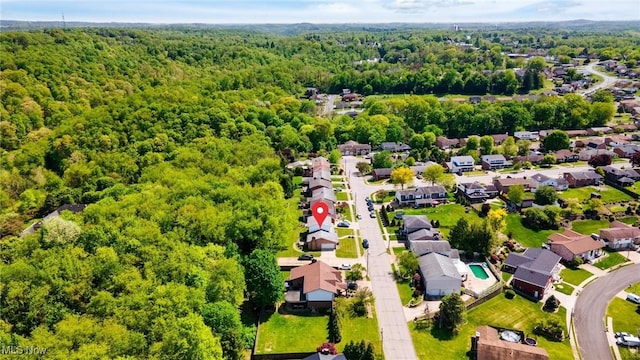128 E Circle Dr, Weirton, WV 26062 - aerial view of residential area with a forest