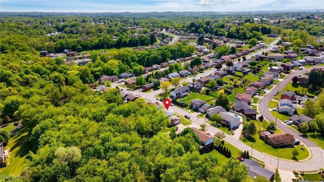 128 E Circle Dr, Weirton, WV 26062 - drone / aerial view of a heavily wooded area