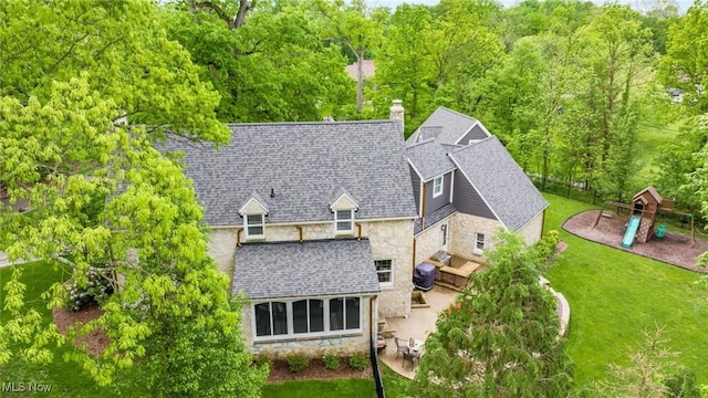 1251 Marwood Dr, Zanesville, OH 43701 - view from above of property