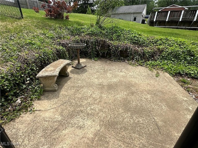 567 Westfield Rd, East Liverpool, OH 43920 - view of yard with a wooden deck