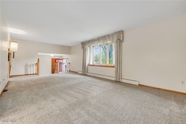 7456 Blue Ridge Dr, Mentor, OH 44060 - unfurnished living room with carpet floors and baseboards