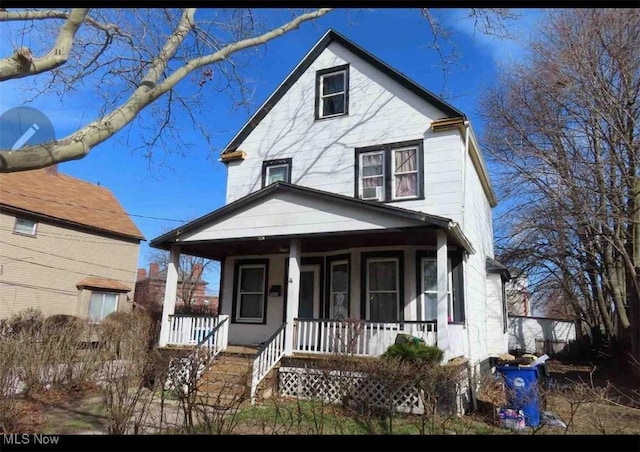 3514 Leopold Ave, Cleveland, OH 44109 - view of front of property with covered porch