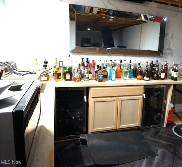 5472 Wixford Ln, Mentor, OH 44060 - indoor dry bar featuring beverage cooler