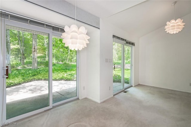 12562 Harold Dr, Chesterland, OH 44026 - unfurnished dining area featuring carpet flooring and baseboards