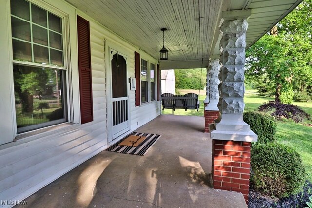 24514 County Road 24, Coshocton, OH 43812 - view of patio / terrace featuring a porch