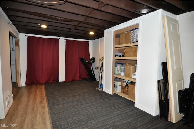 view of basement