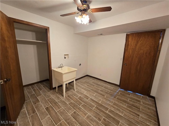 1308 17th St, Vienna, WV 26105 - bedroom featuring a closet, baseboards, dark wood finished floors, and a ceiling fan