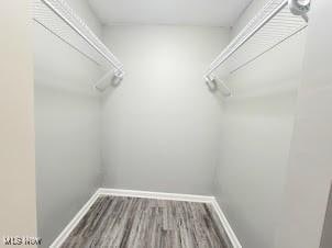 432 Fuller St, Akron, OH 44306 - spacious closet with wood finished floors