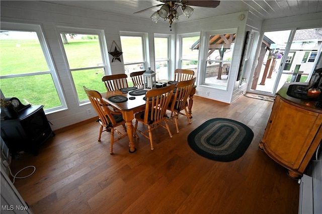 50277 Carroll Rd, East Liverpool, OH 43920 - sunroom / solarium featuring wood-type flooring and plenty of natural light