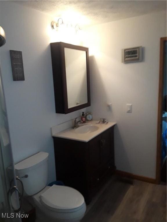 297 Hales Lndg, Elizabeth, WV 26143 - full bathroom with vanity, wood finished floors, and toilet