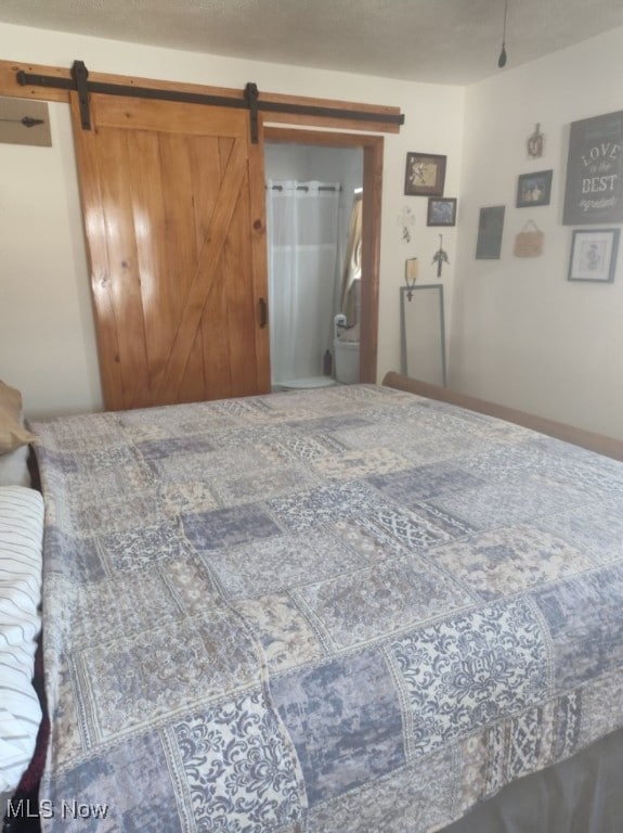 297 Hales Lndg, Elizabeth, WV 26143 - bedroom featuring a barn door