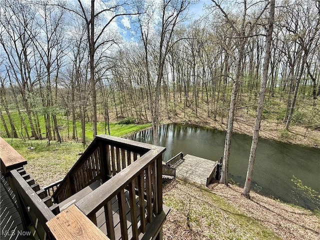 6141 Avon Rd NE, Carrollton, OH 44615 - dock featuring a water view