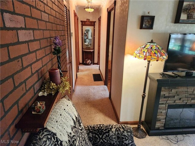 867 S 14th St, Sebring, OH 44672 - corridor featuring carpet floors and baseboards