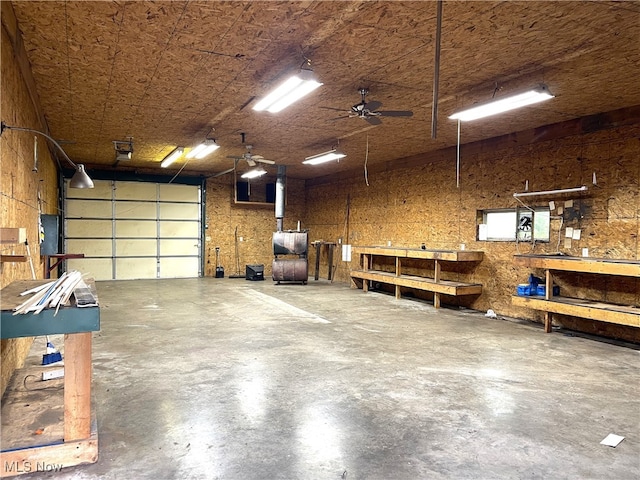 728 Rising Sun Ridge Rd, Walker, WV 26180 - garage with a workshop area