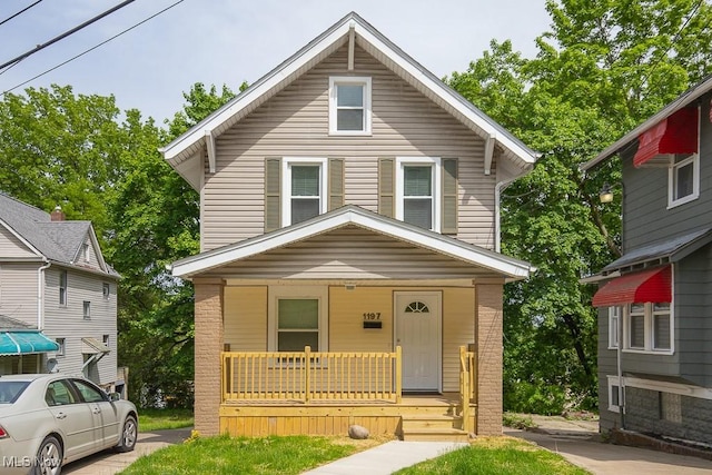 1197 E Ave, Akron, OH 44307 - traditional style home with covered porch and brick siding