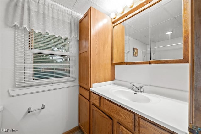 2021 17th St NE, Canton, OH 44705 - full bath with vanity and a shower