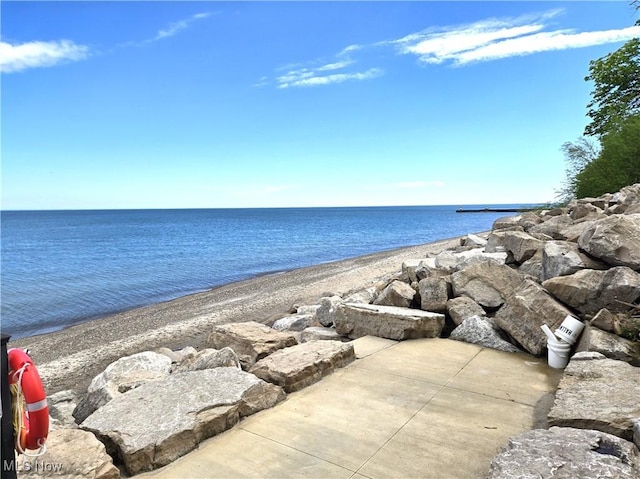 water view with local beach