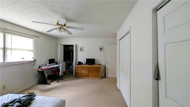 33-37 Alaska Ave, Chester, WV 26034 - office featuring light colored carpet, a ceiling fan, and baseboards