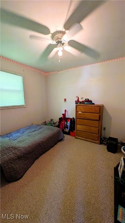 33-37 Alaska Ave, Chester, WV 26034 - bedroom with carpet flooring and ceiling fan