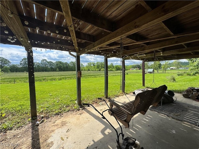 61272 Salem Rd, Salesville, OH 43778 - view of patio / terrace featuring a rural view