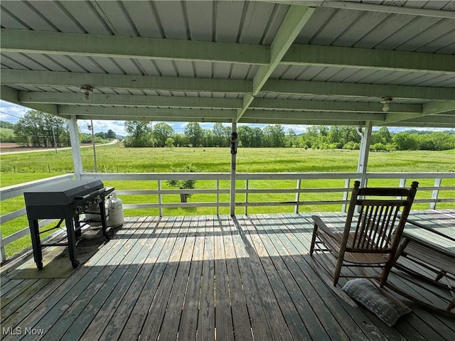 61272 Salem Rd, Salesville, OH 43778 - deck with a view of rural / pastoral area and a yard