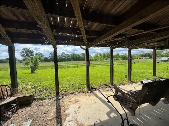 61272 Salem Rd, Salesville, OH 43778 - view of patio with a view of rural / pastoral area