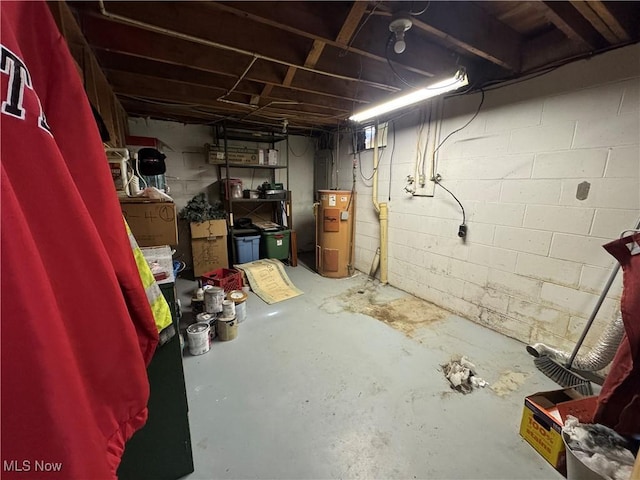 61272 Salem Rd, Salesville, OH 43778 - unfinished basement featuring electric water heater
