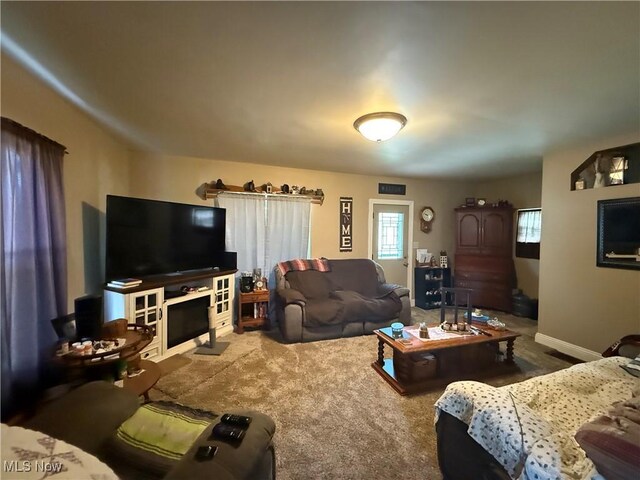 1710 Clairmont Ave, Cambridge, OH 43725 - carpeted living room with plenty of natural light