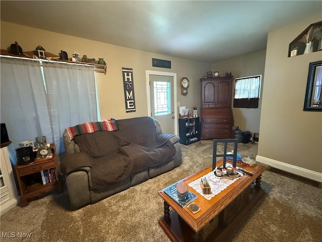 1710 Clairmont Ave, Cambridge, OH 43725 - carpeted living room with baseboards