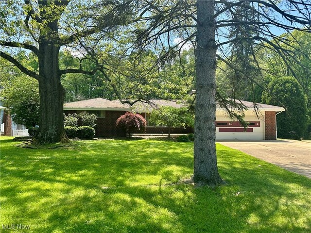 1010 Park Cir, Girard, OH 44420 - view of grassy yard with driveway