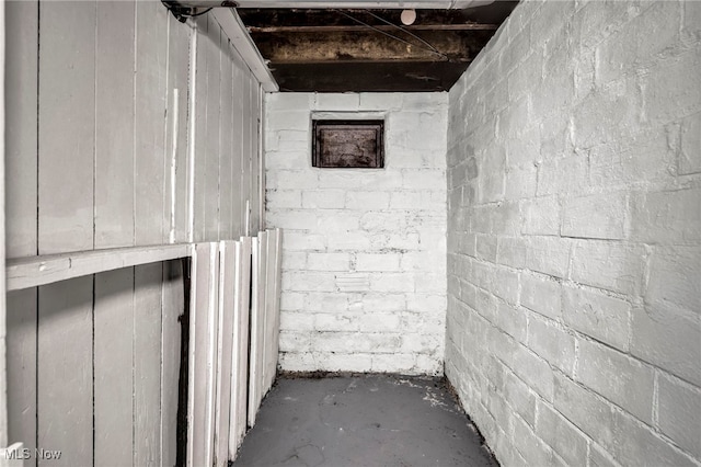 955 Dresden Rd, Cleveland Heights, OH 44112 - below grade area featuring concrete block wall
