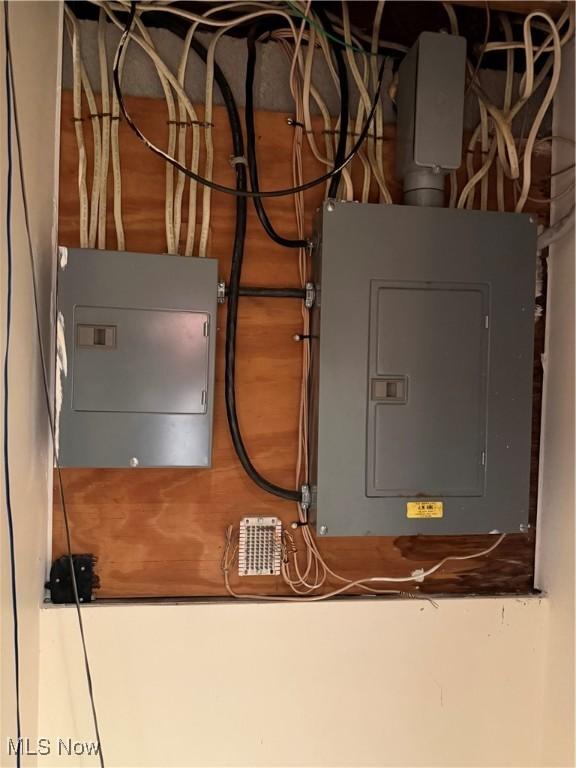 utility room featuring electric panel