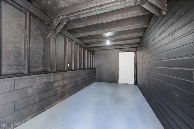 view of basement