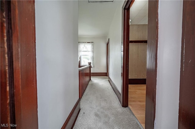 390 E Clark St, East Palestine, OH 44413 - hall featuring light colored carpet and baseboards