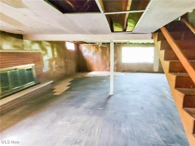 16251 State Route 678, Rockbridge, OH 43149 - below grade area featuring stairway