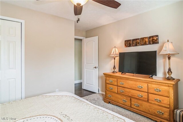 37 Monticello Dr, Brunswick, OH 44212 - bedroom with a ceiling fan and baseboards