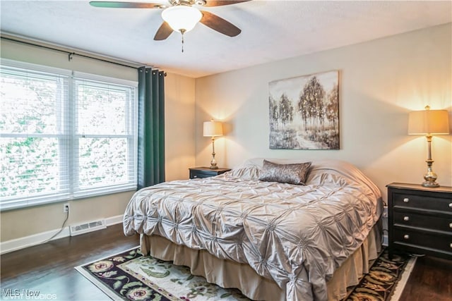 37 Monticello Dr, Brunswick, OH 44212 - bedroom with wood finished floors, ceiling fan, and baseboards