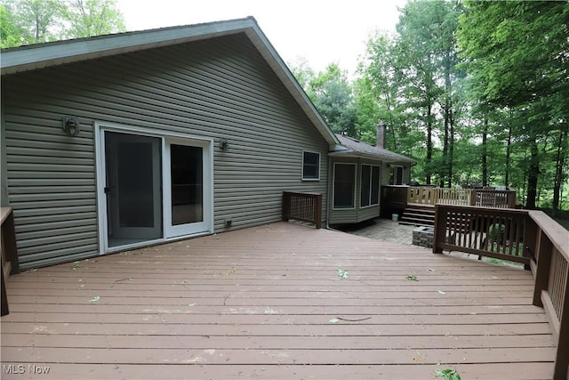 6191 Root Rd, Spencer, OH 44275 - view of wooden terrace