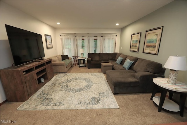 6191 Root Rd, Spencer, OH 44275 - living area with light colored carpet and recessed lighting