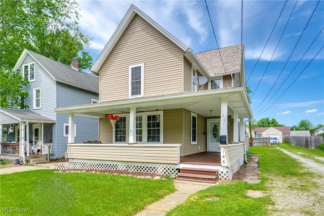 146 E Bergey St, Wadsworth, OH 44281 - view of front of home with a porch