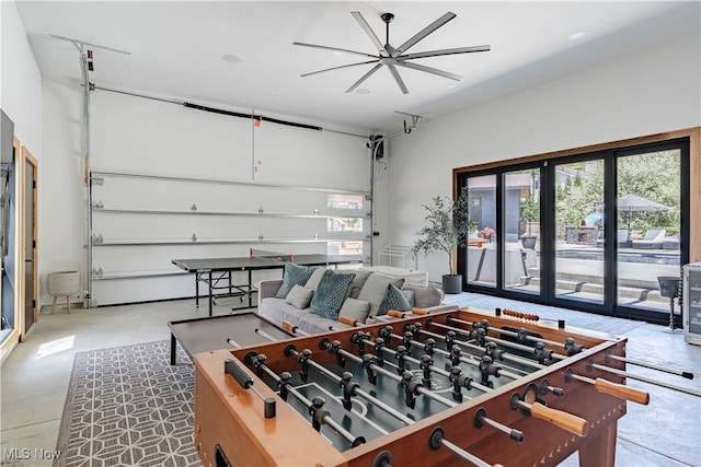 2471 Snowberry Ln, Pepper Pike, OH 44124 - recreation room featuring finished concrete flooring