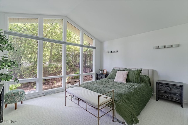2471 Snowberry Ln, Pepper Pike, OH 44124 - bedroom with carpet flooring and vaulted ceiling