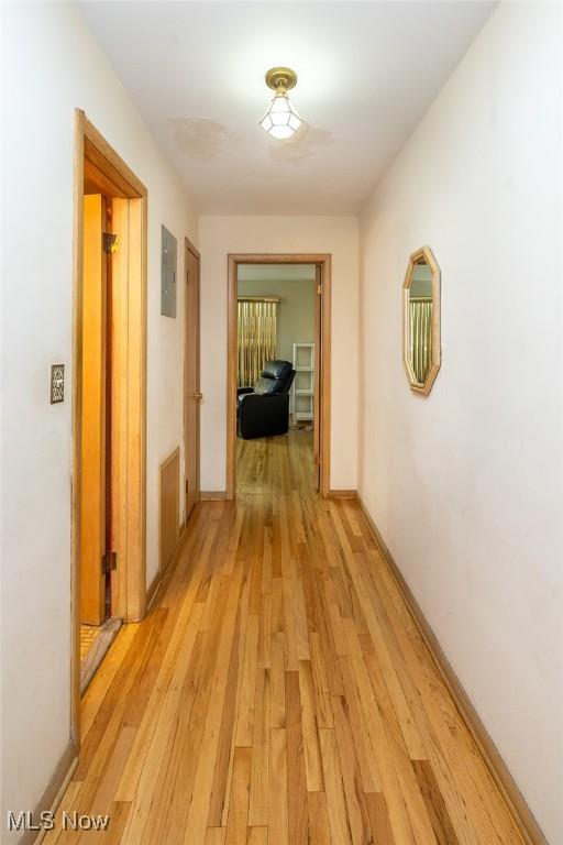 2639 Whiton Rd, University Heights, OH 44118 - corridor featuring light wood finished floors and baseboards
