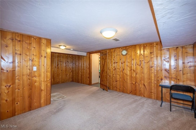 2639 Whiton Rd, University Heights, OH 44118 - finished basement featuring carpet flooring and wooden walls
