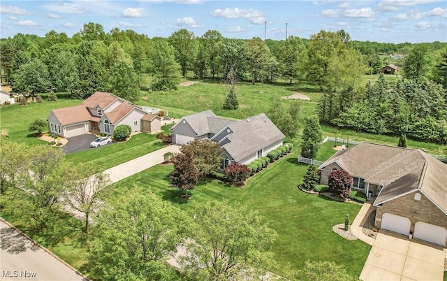 view from above of property