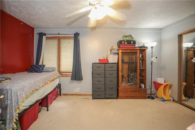 4217 State Route 82, Mantua, OH 44255 - bedroom featuring carpet floors, a ceiling fan, and baseboards