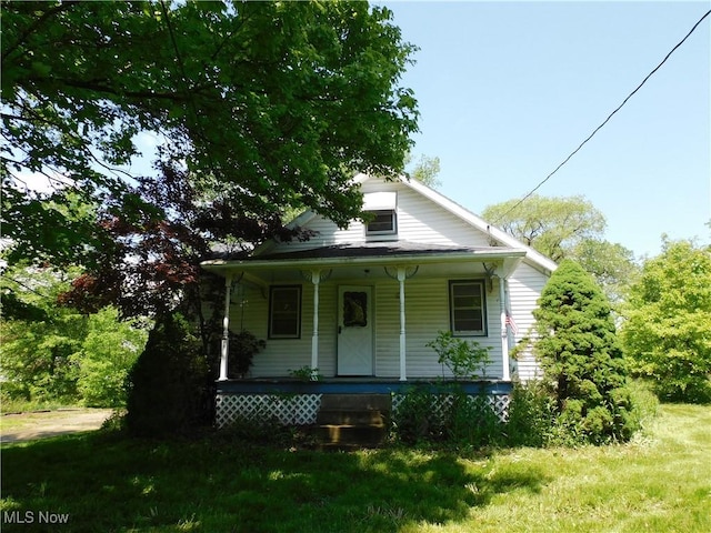 view of front of house with a porch