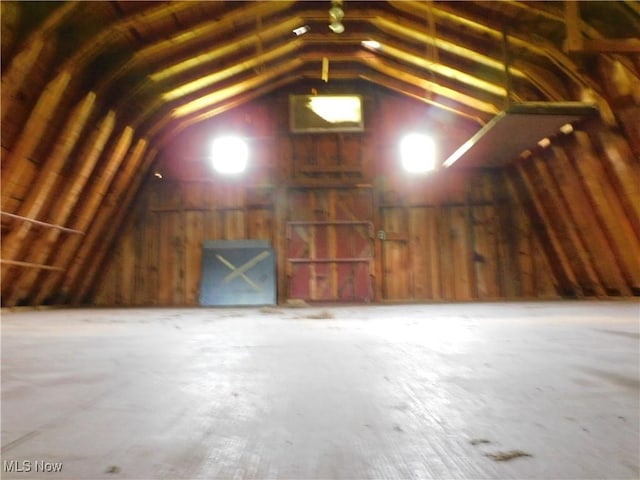 view of attic