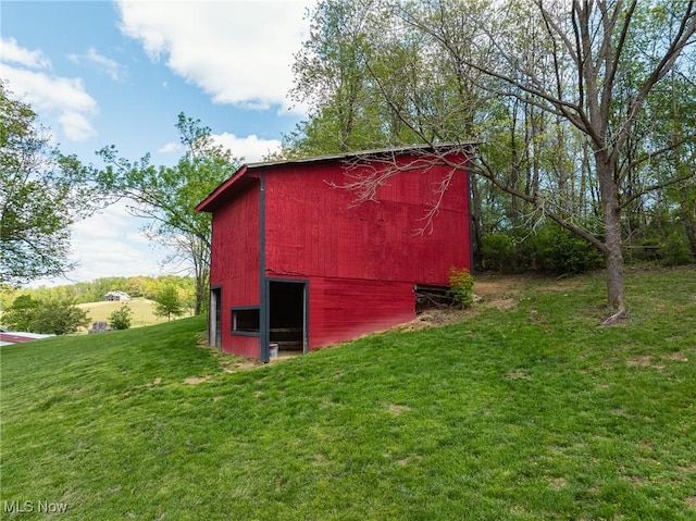 3153 SW Boltz Orchard Rd, Sugarcreek, OH 44681 - view of barn featuring a lawn